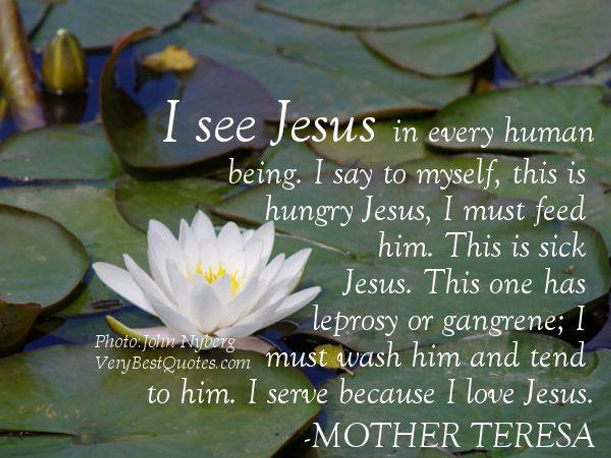 Gedicht I see Jesus in every human
